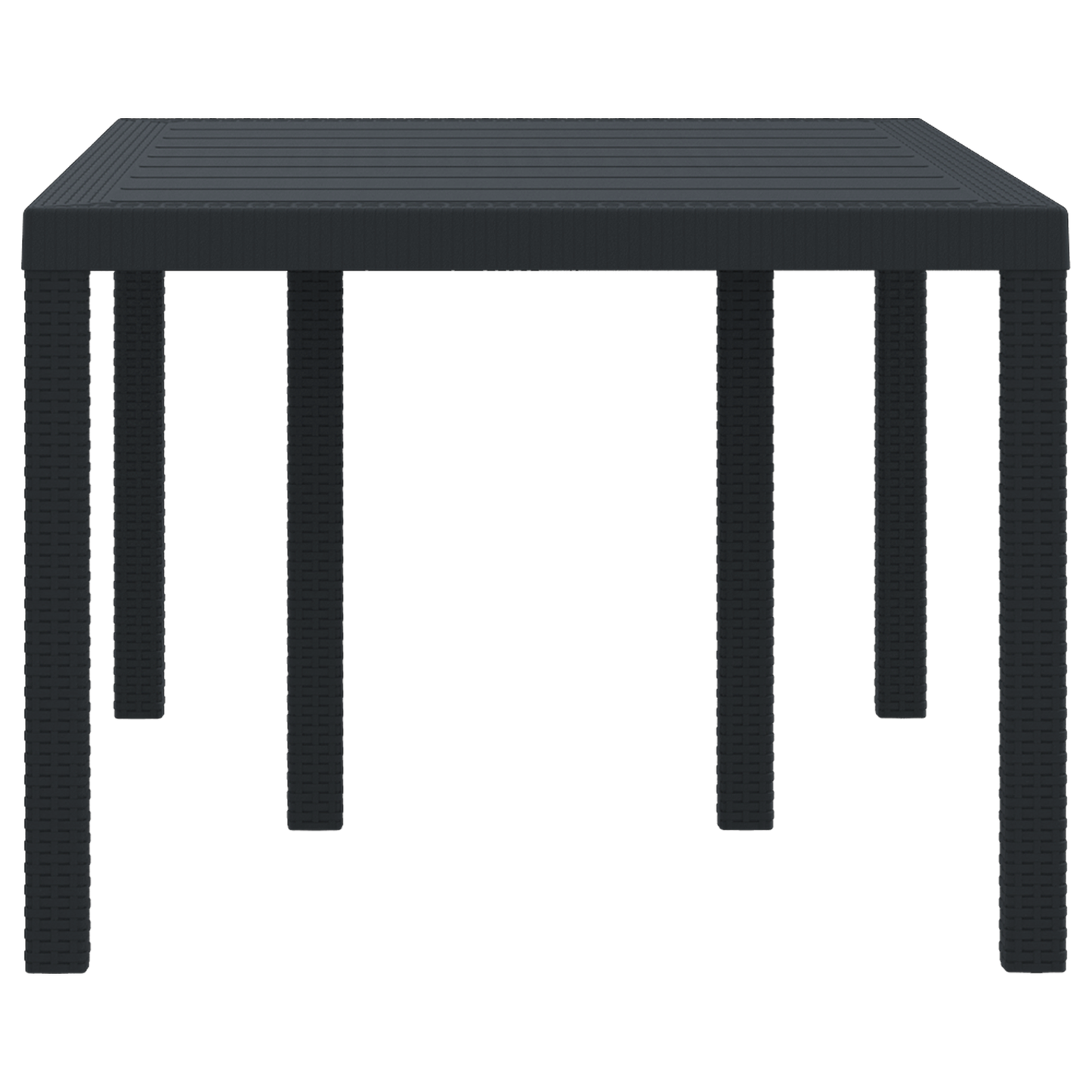 Havebord Antracitgrå 150X100X73 Cm Poly Rattan