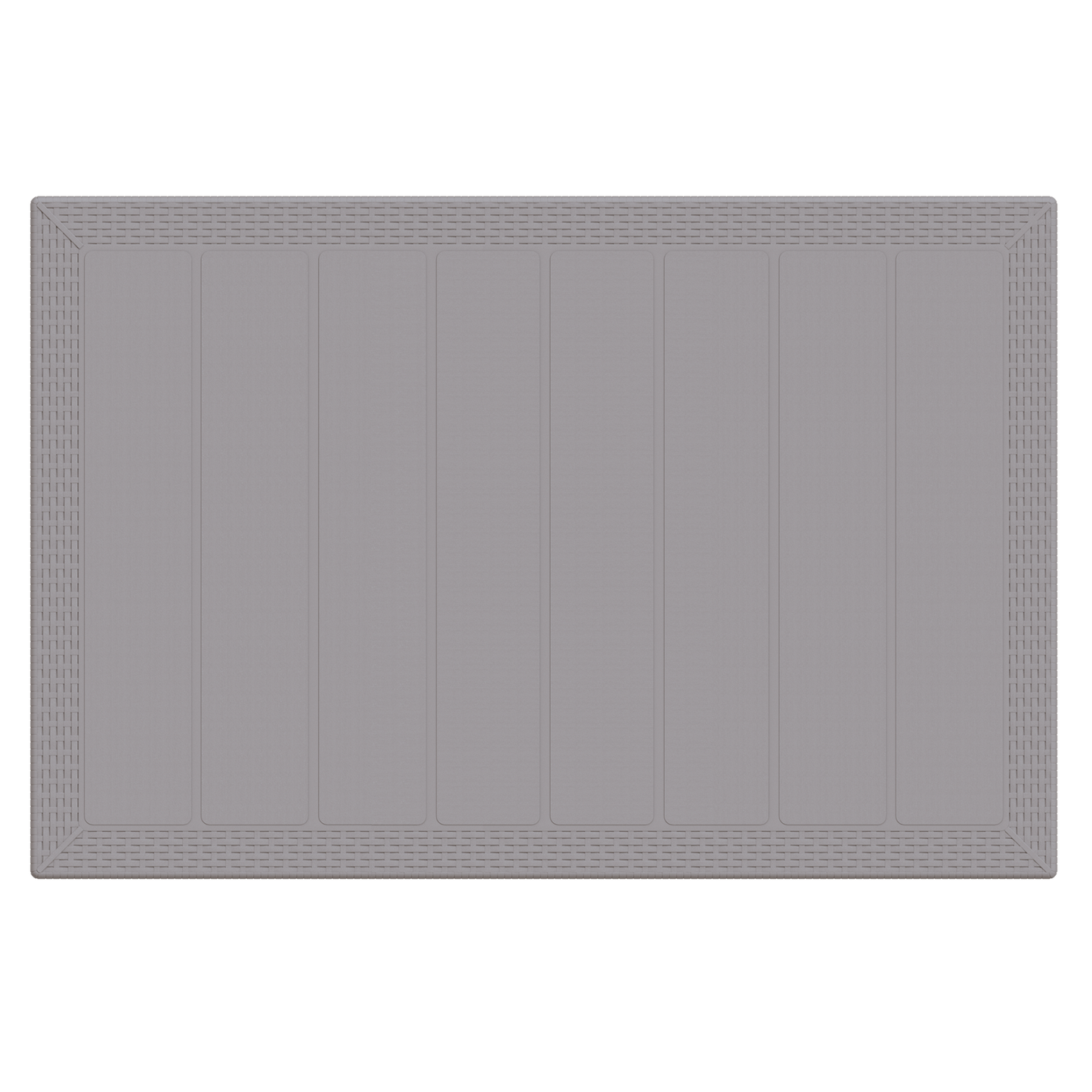 Havebord Lys Grå 150X100X73 Cm Poly Rattan