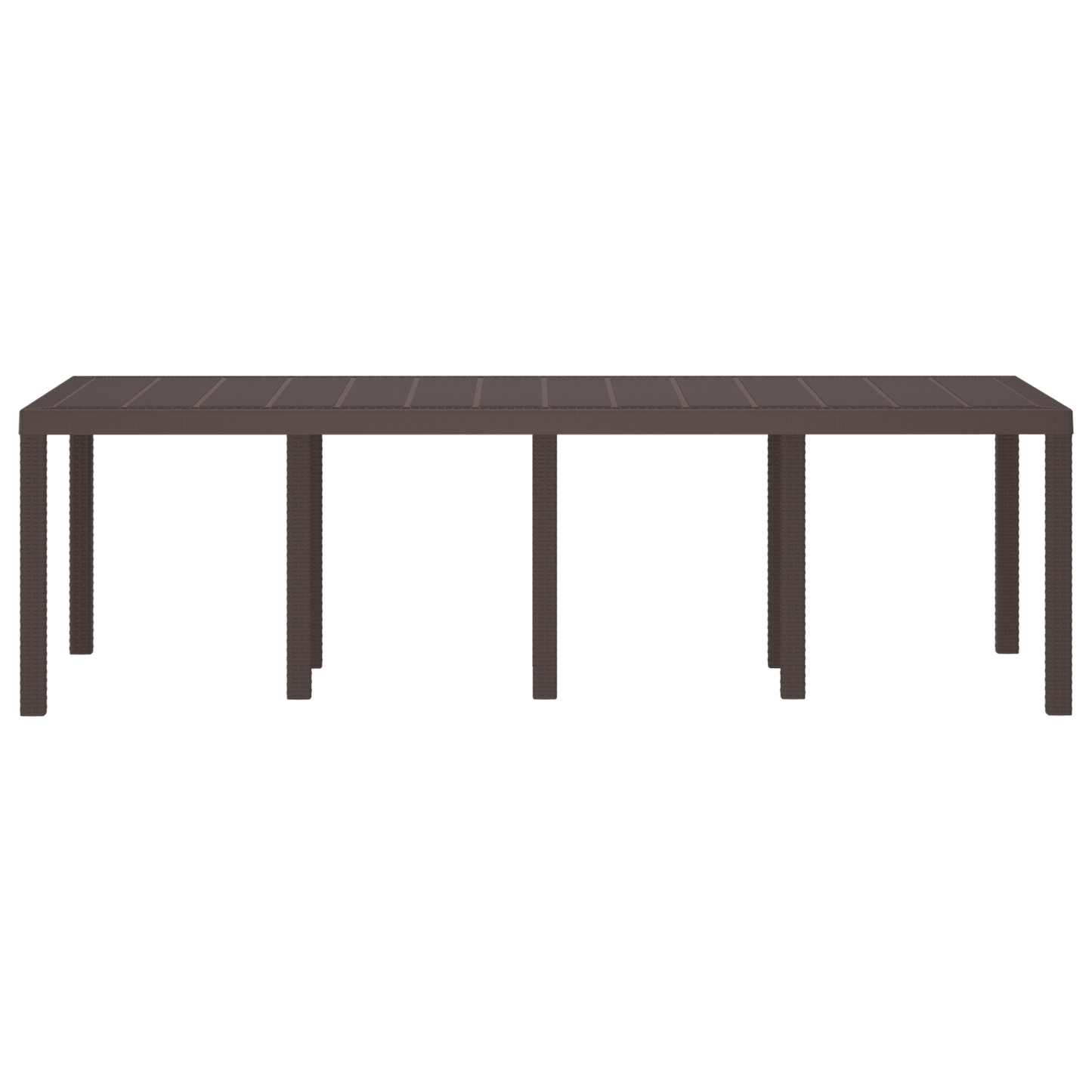 Havetable Brun 250X100X73 Cm Poly Rattan