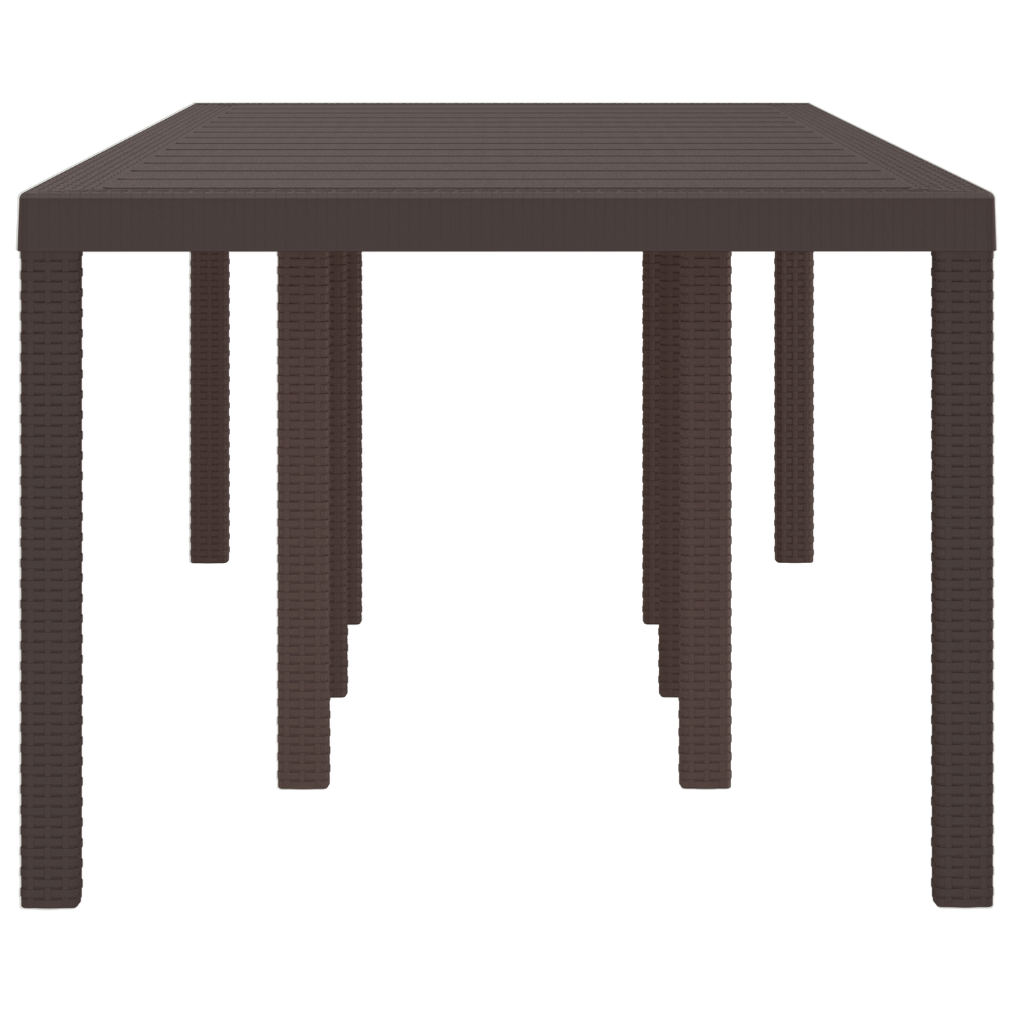 Havetable Brun 250X100X73 Cm Poly Rattan