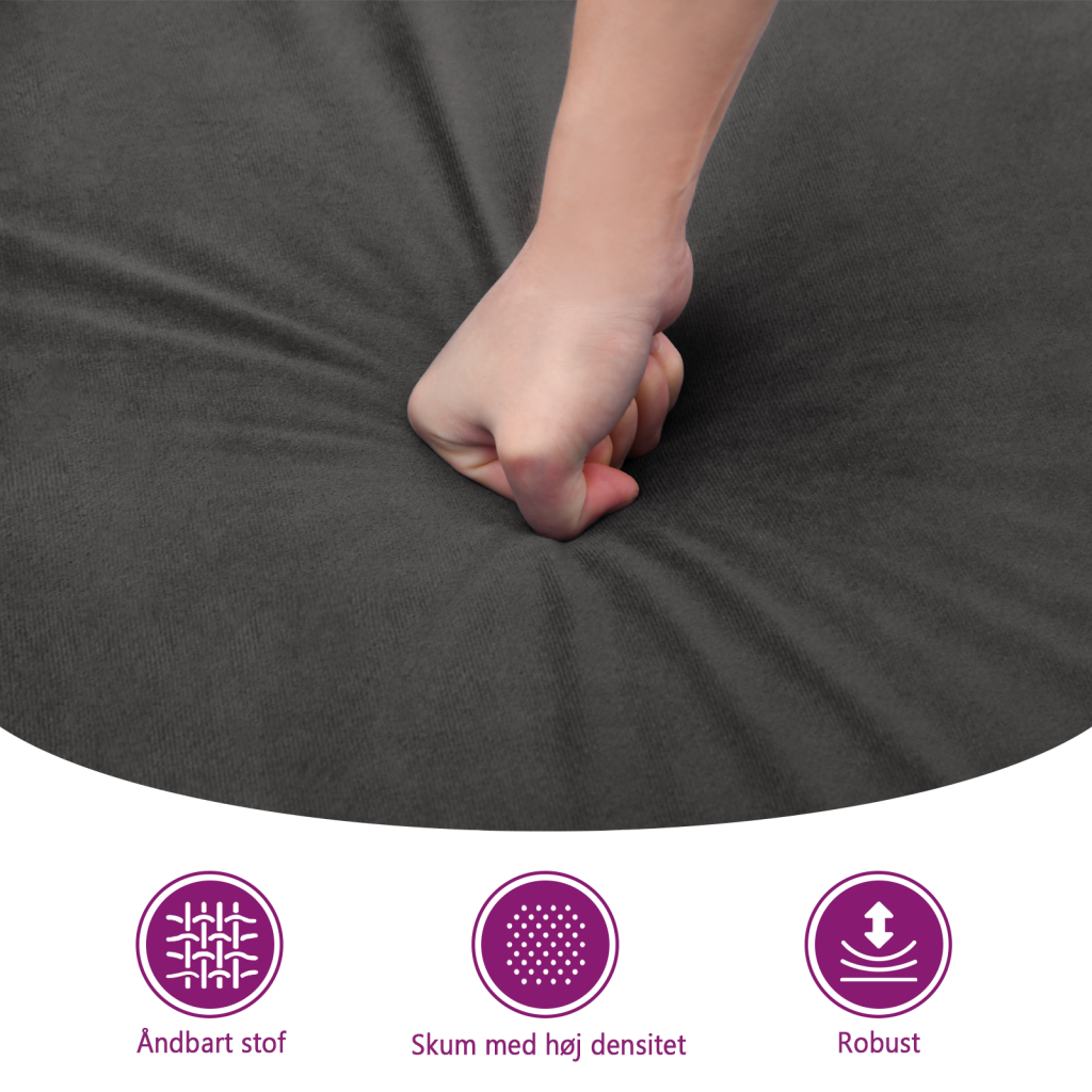 Fodskammel 60x50x41 Cm Velour Fodskammel 70x55x41 Cm Velour - Billede 8
