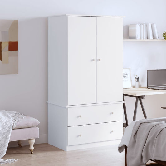 Klædeskab Alta 90X55X170 Cm Massivt Fyrretræ