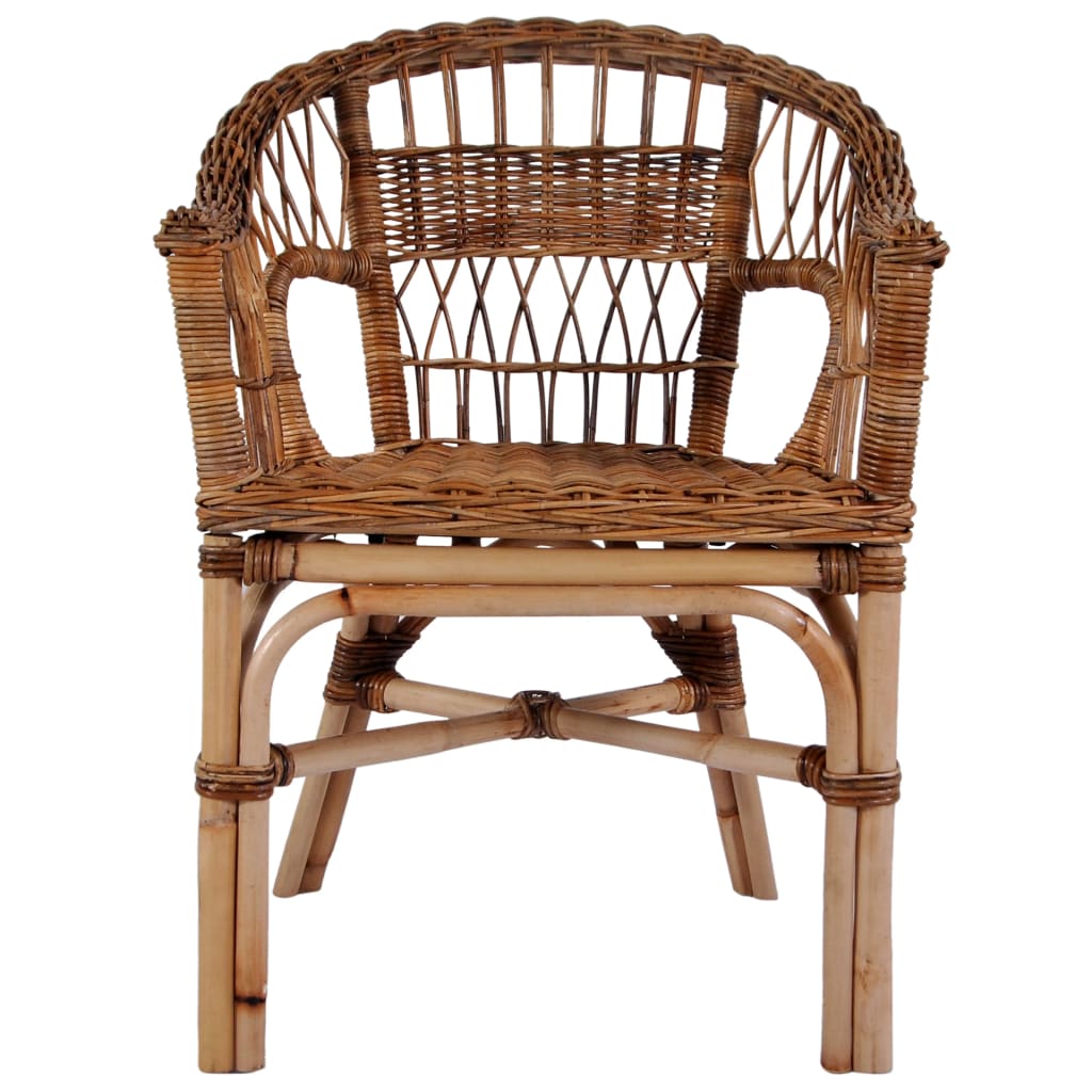 Havestol i naturligt rattan – elegant til terrasse