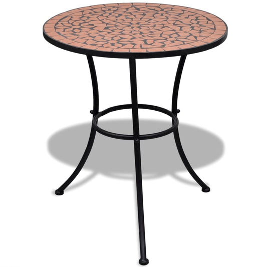 Bistrobord med mosaik i terracotta – til altan og have