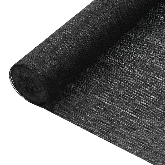 Sort HDPE-afskærmning 1x10 m – privatliv i haven