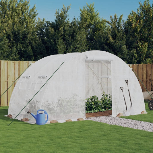 Drivhus med stålstel 8 m² – holdbart og rummeligt