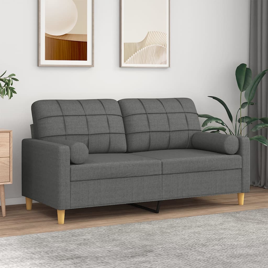 Stuen i oktober — 2-Personers Sofa Med Pyntepuder Stof