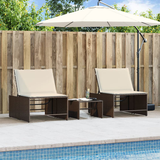 Polyrattan liggestole med bord – guide til haven