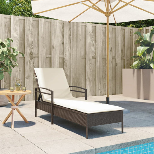 Polyrattan liggestol med hynde – komfort til haven