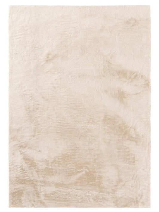 Varm stue, august aften — COZY Beige Pels Tæppe
