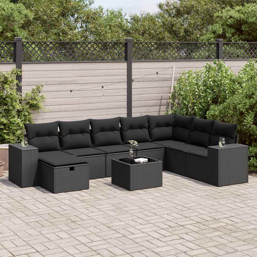 Sofasæt Til Haven 9 Dele Med Hynder Polyrattan