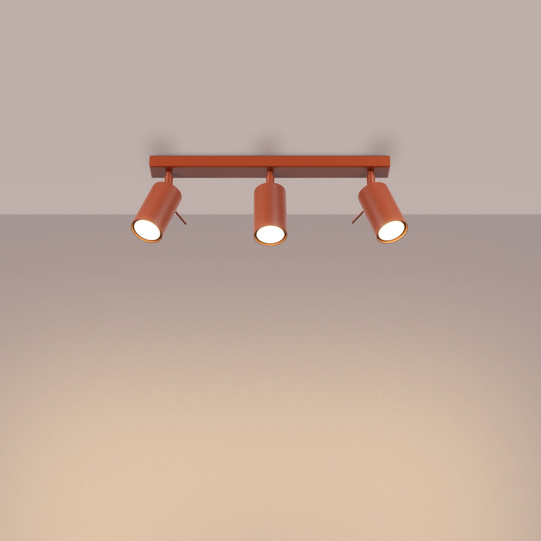 Loftlampe RING 3L okker