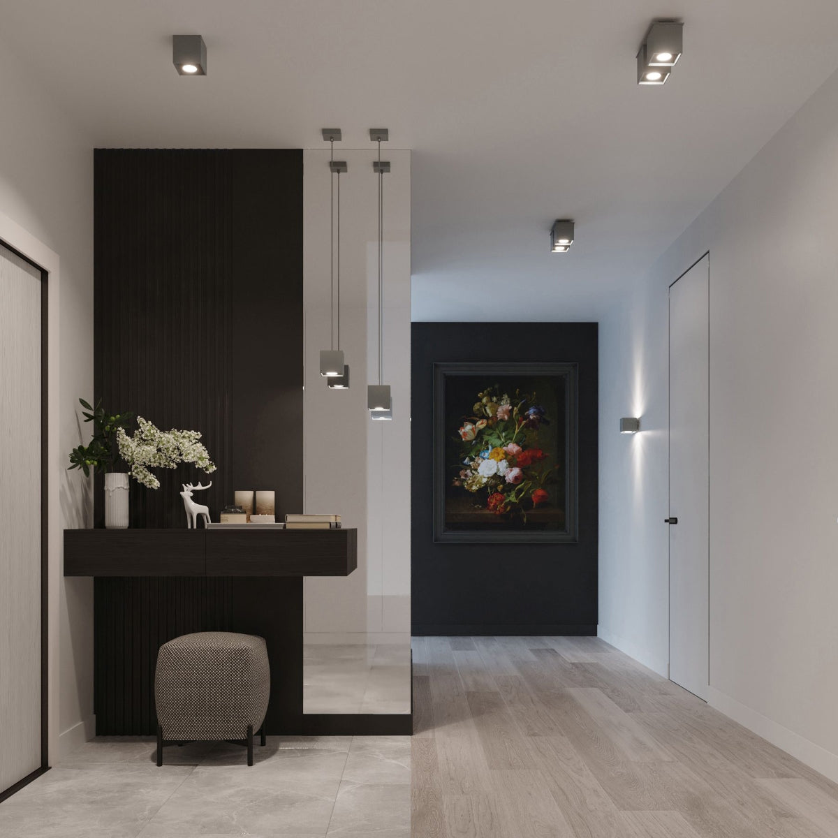 Loftslampe QUAD 1 grå - Billede 8