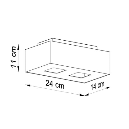 Loftslampe MONO 2 hvid - Billede 4