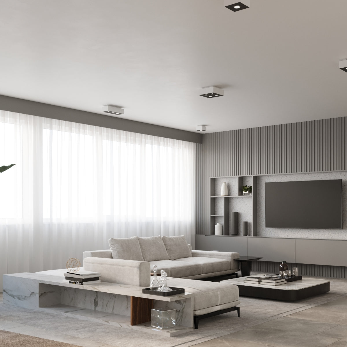 Loftslampe MONO 2 hvid - Billede 6