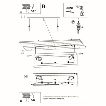 Loftslampe FENIKS 2 hvid - Billede 5