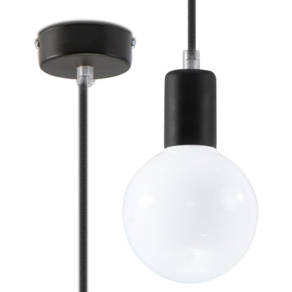 Pendellampe EDISON sort - Billede 2