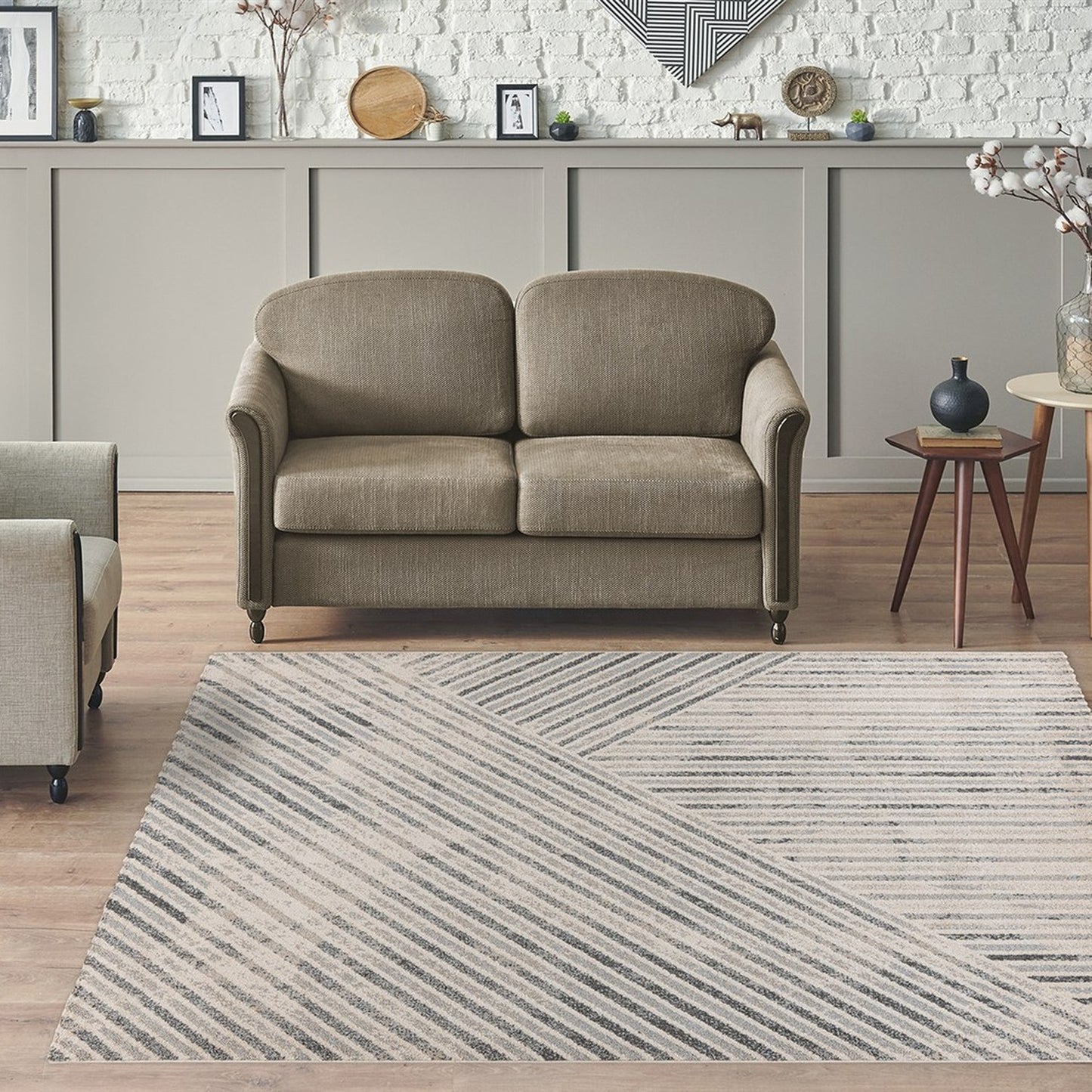 Rhombus 125 Tæppe Grafisk Design I Kort Luv - Billede 2