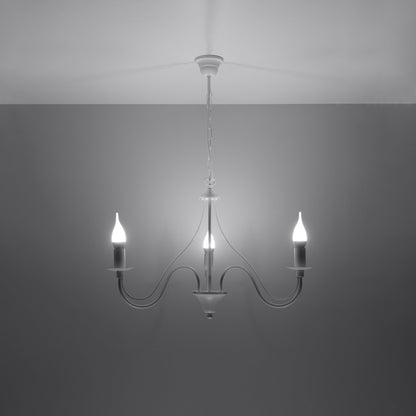 Lysekrone MINERWA 3 hvid - Hovedbillede