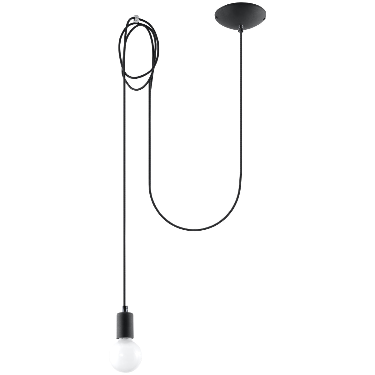 Pendellampe EDISON 1 sort - Billede 2