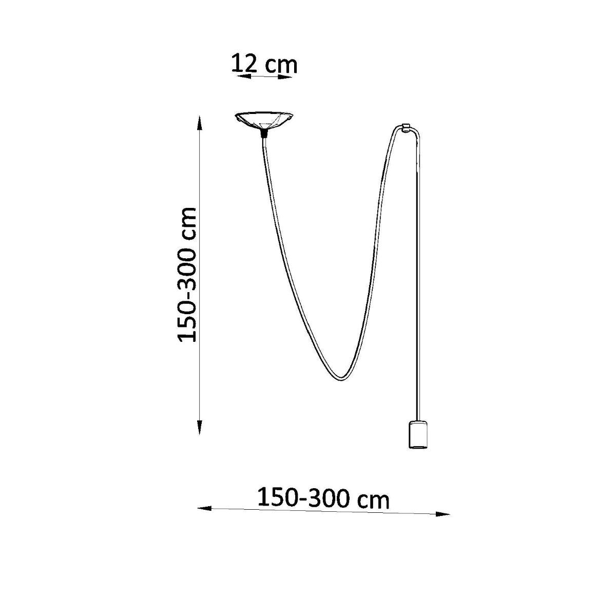 Pendellampe EDISON 1 sort - Billede 4