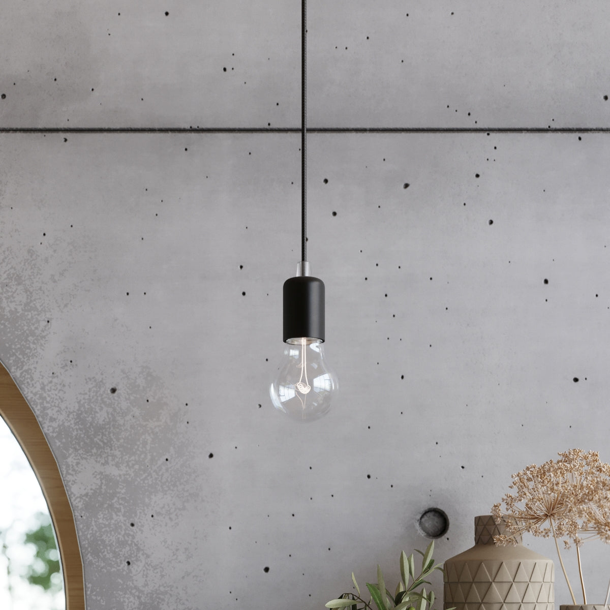 Pendellampe EDISON 1 sort - Billede 8