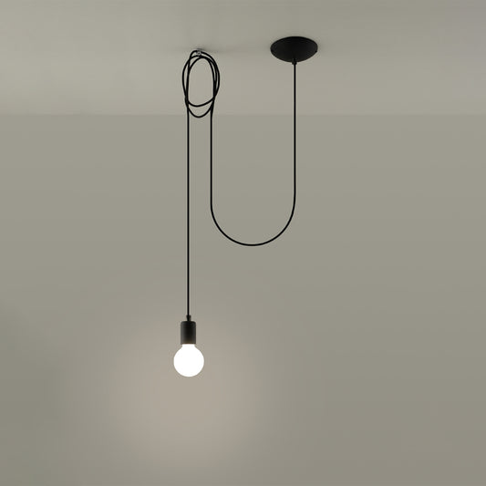 Pendellampe EDISON 1 sort - Hovedbillede