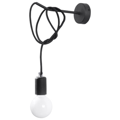 Væglampe EDISON sort - Billede 2