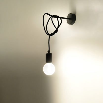 Væglampe EDISON sort - Hovedbillede