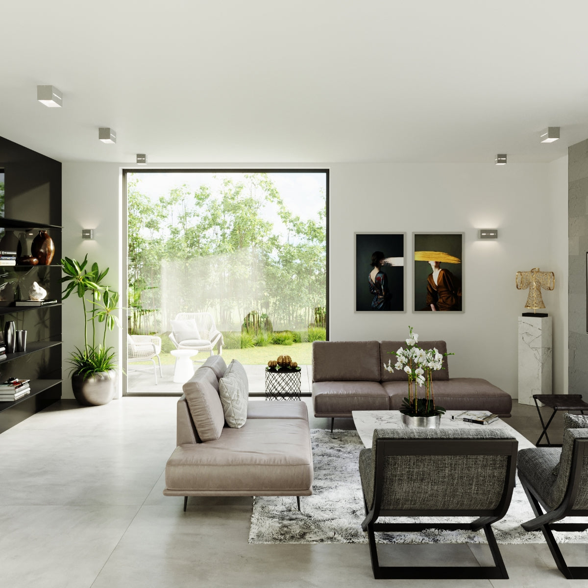 Loftslampe LOBO 2 grå - Billede 7