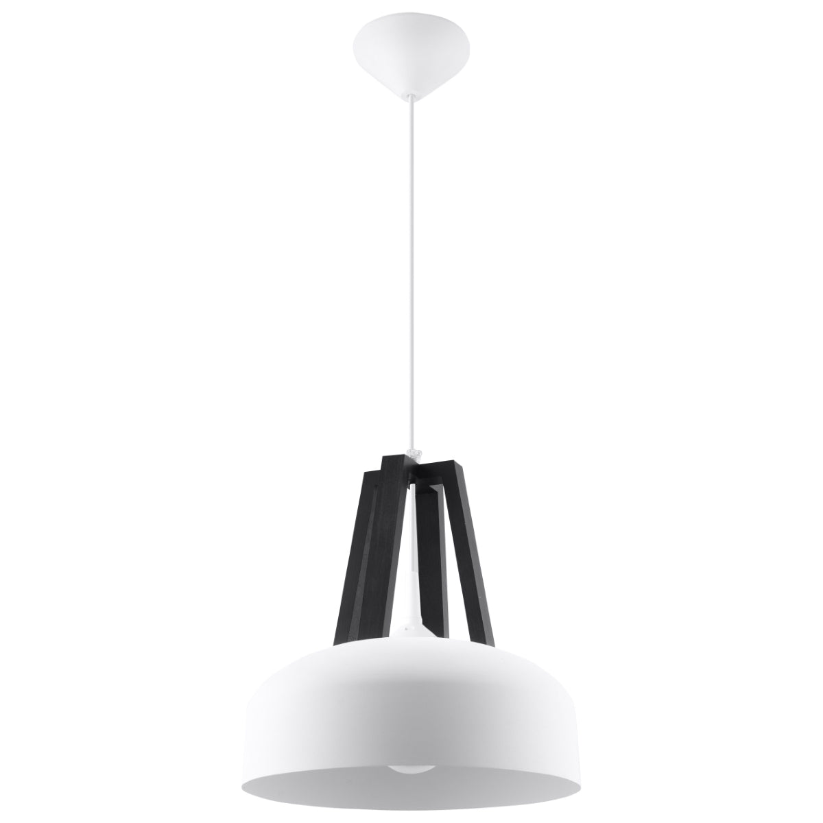 Pendellampe CASCO hvid/ sort - Billede 2