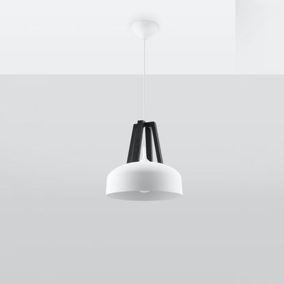 Pendellampe CASCO hvid/ sort - Billede 3