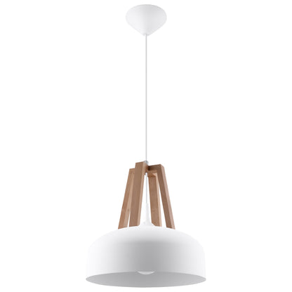 Pendellampe CASCO /naturligt træ hvid - Billede 2
