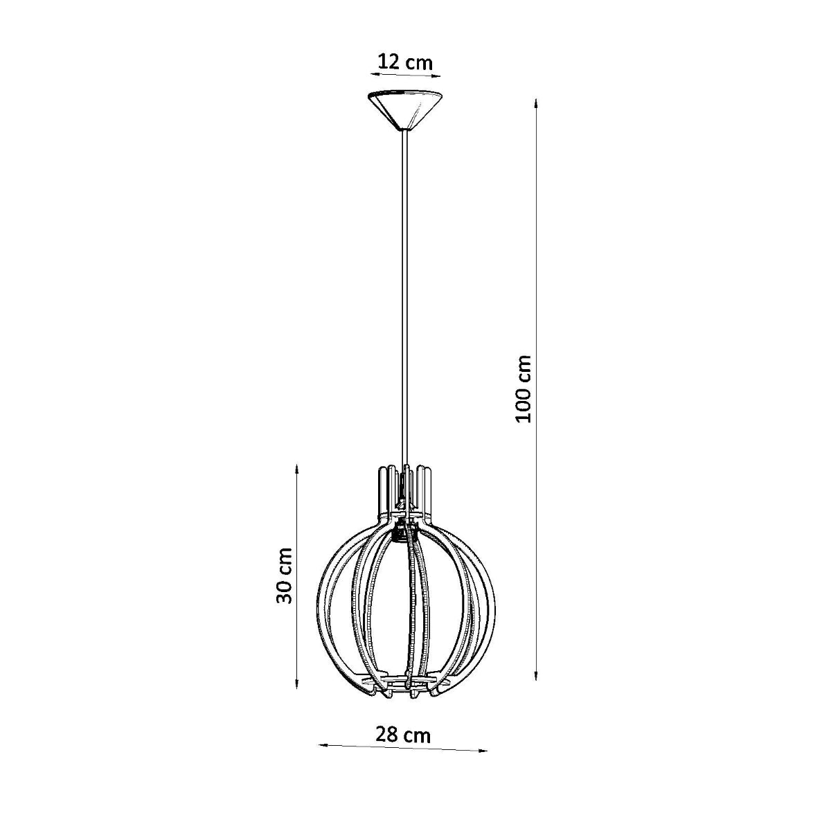 Pendellampe ARANCIA naturtræ - Billede 4