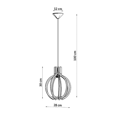 Pendellampe ARANCIA naturtræ - Billede 4