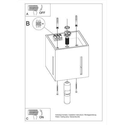 Loftslampe PIXAR grå - Billede 6