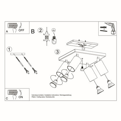 Loftslampe RING 4 grå - Billede 5