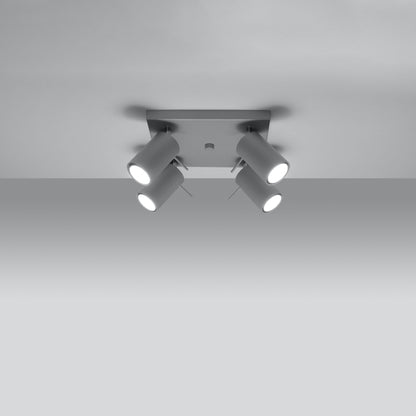 Loftslampe RING 4 grå - Hovedbillede