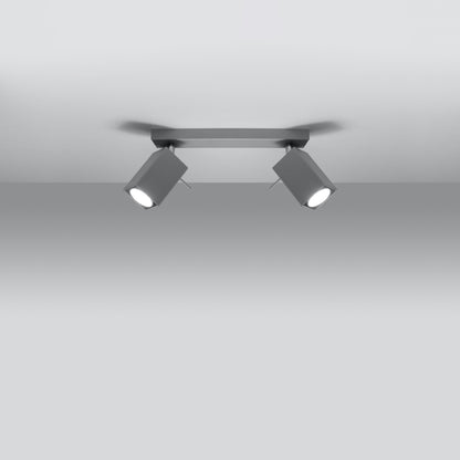 Loftslampe MERIDA 2 grå - Hovedbillede