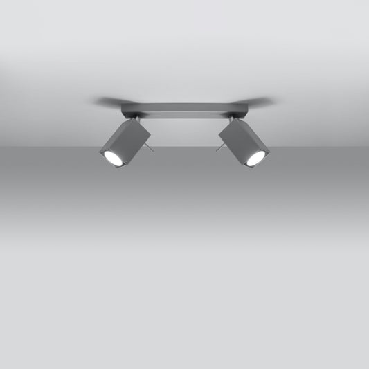 Loftslampe MERIDA 2 grå - Hovedbillede