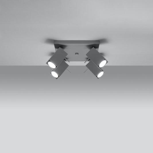 Loftslampe MERIDA 4 grå - Hovedbillede