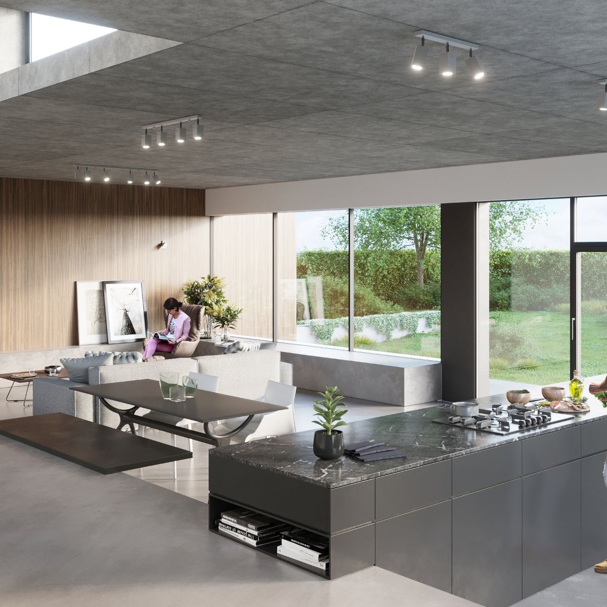 Loftslampe MERIDA 4L grå - Billede 6