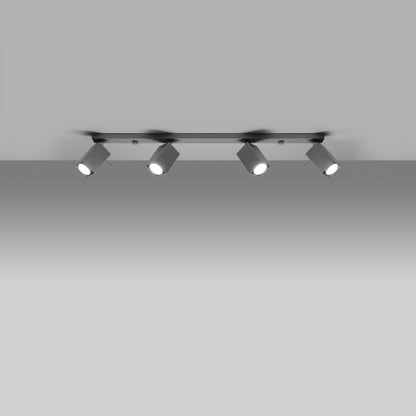 Loftslampe MERIDA 4L grå - Hovedbillede