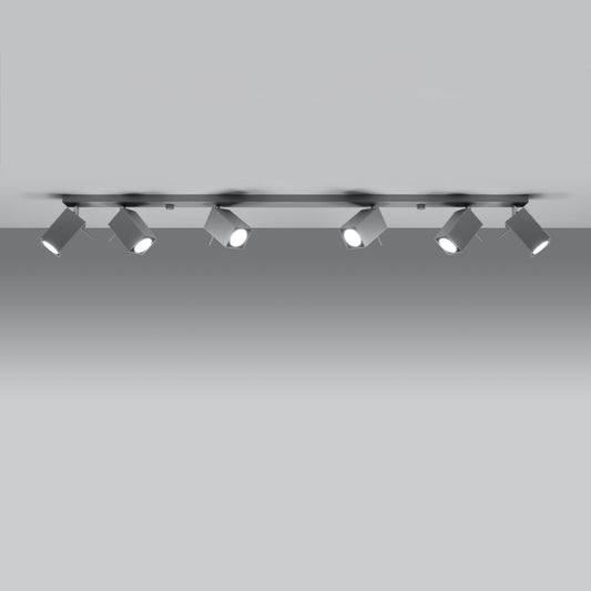 Loftslampe MERIDA 6L grå - Hovedbillede