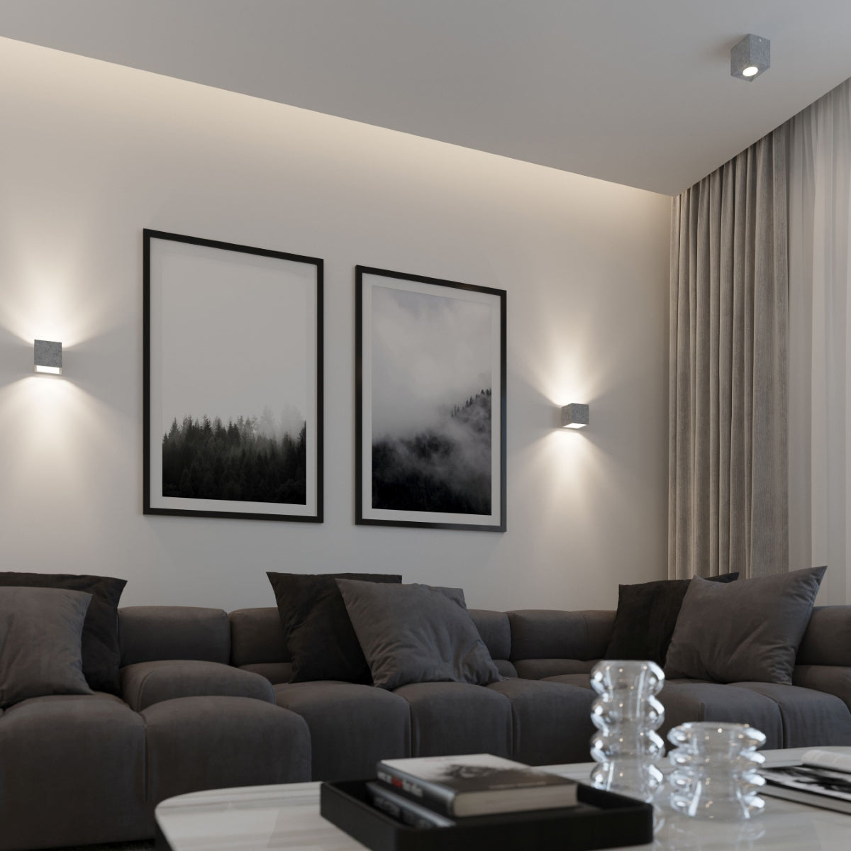 Væglampe QUAD beton - Billede 6