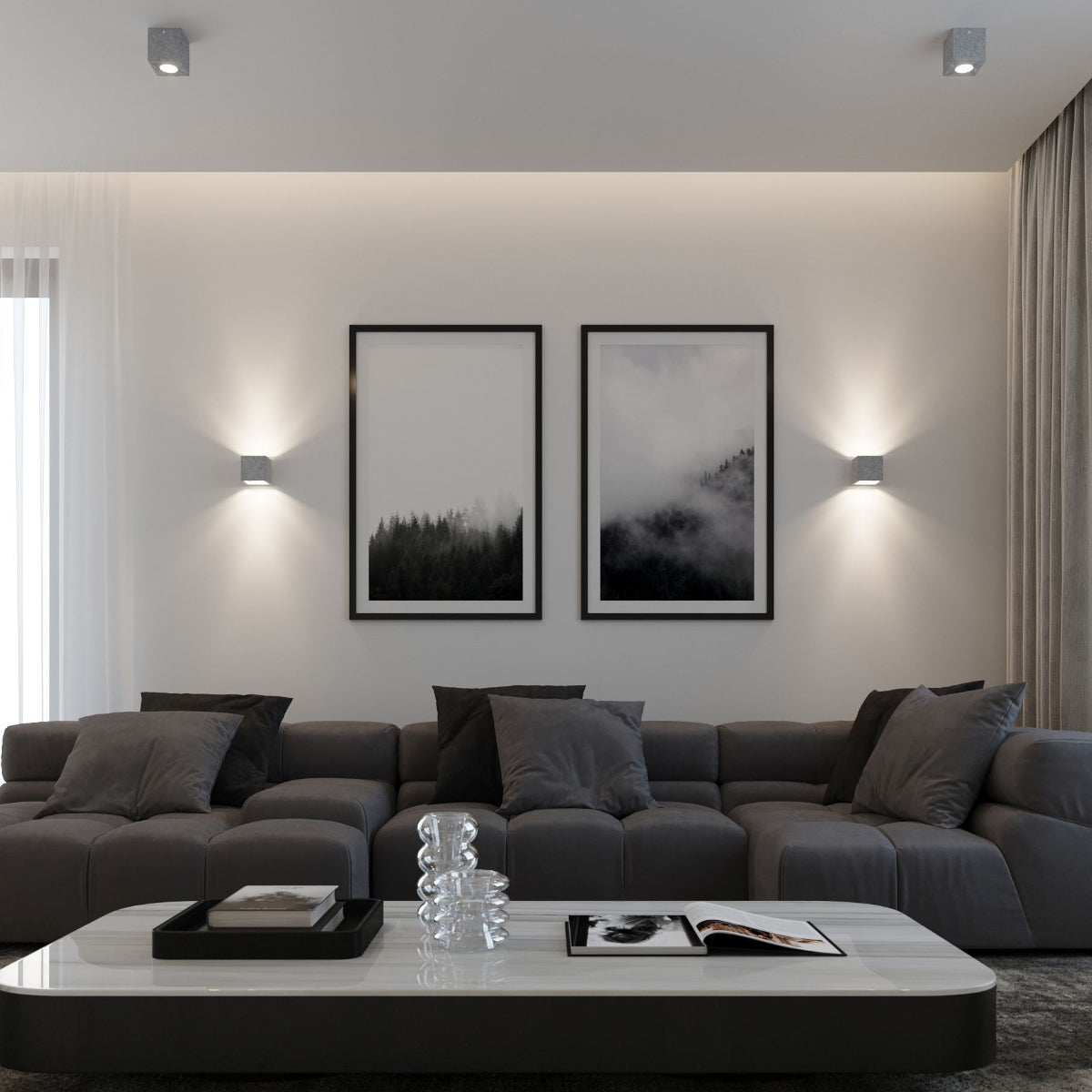 Væglampe QUAD beton - Billede 7