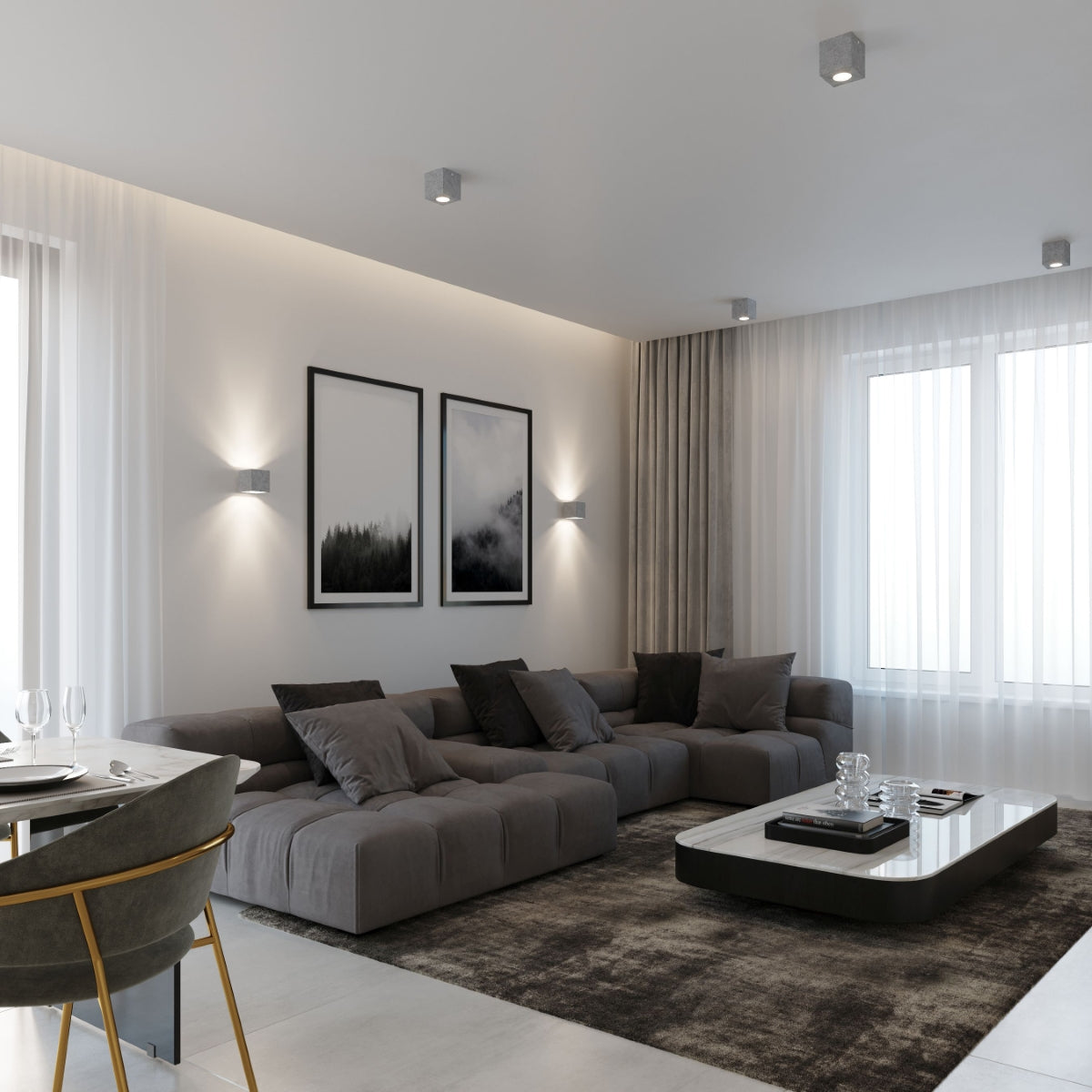 Væglampe QUAD beton - Billede 8