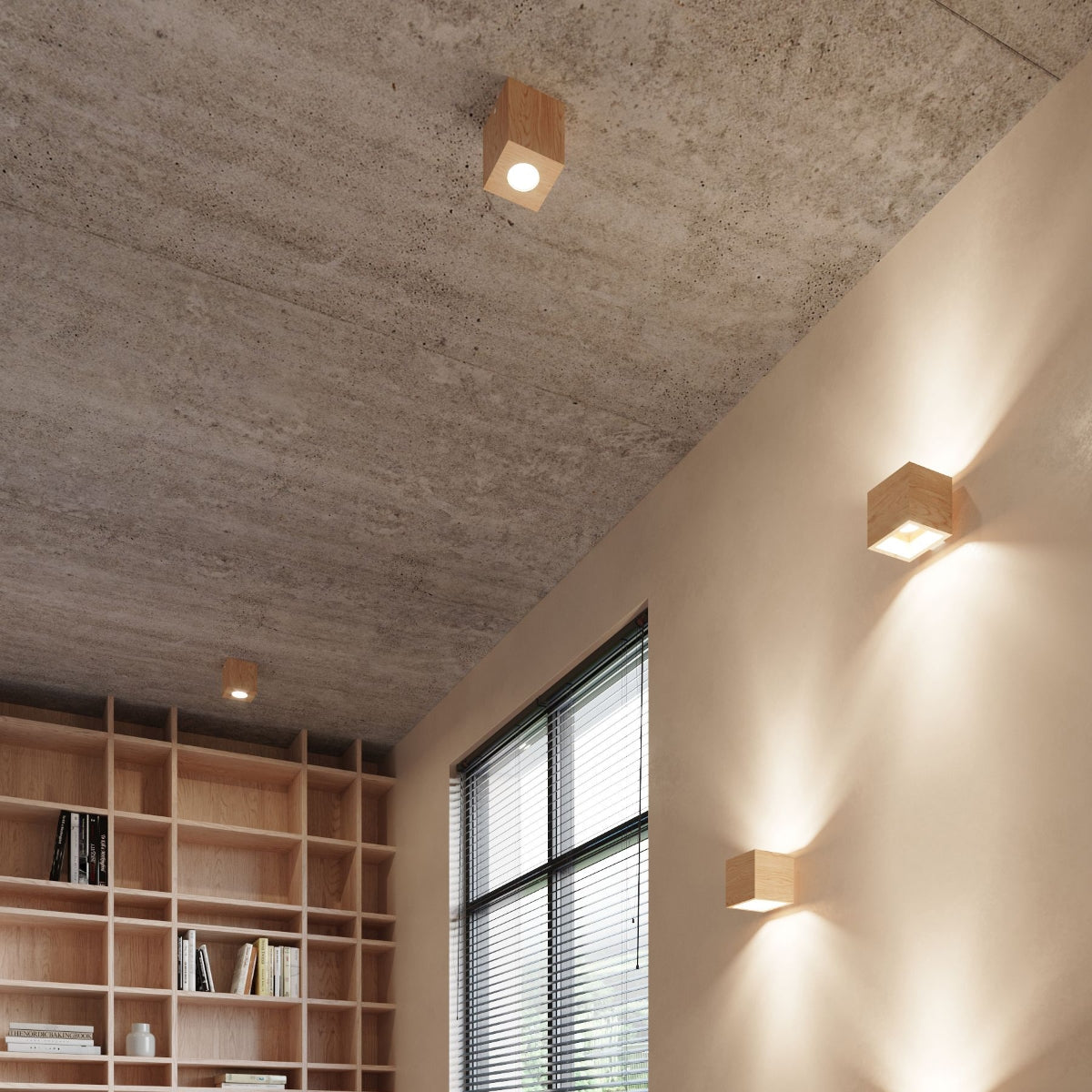 Loftlampe QUAD naturtræ - Billede 6