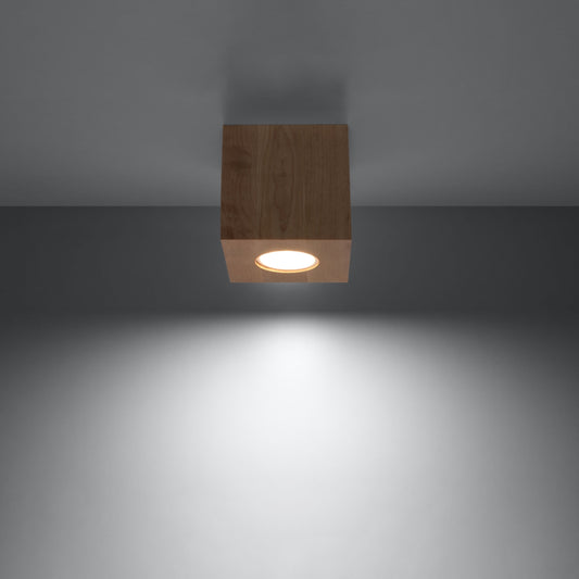 Loftlampe QUAD naturtræ - Hovedbillede