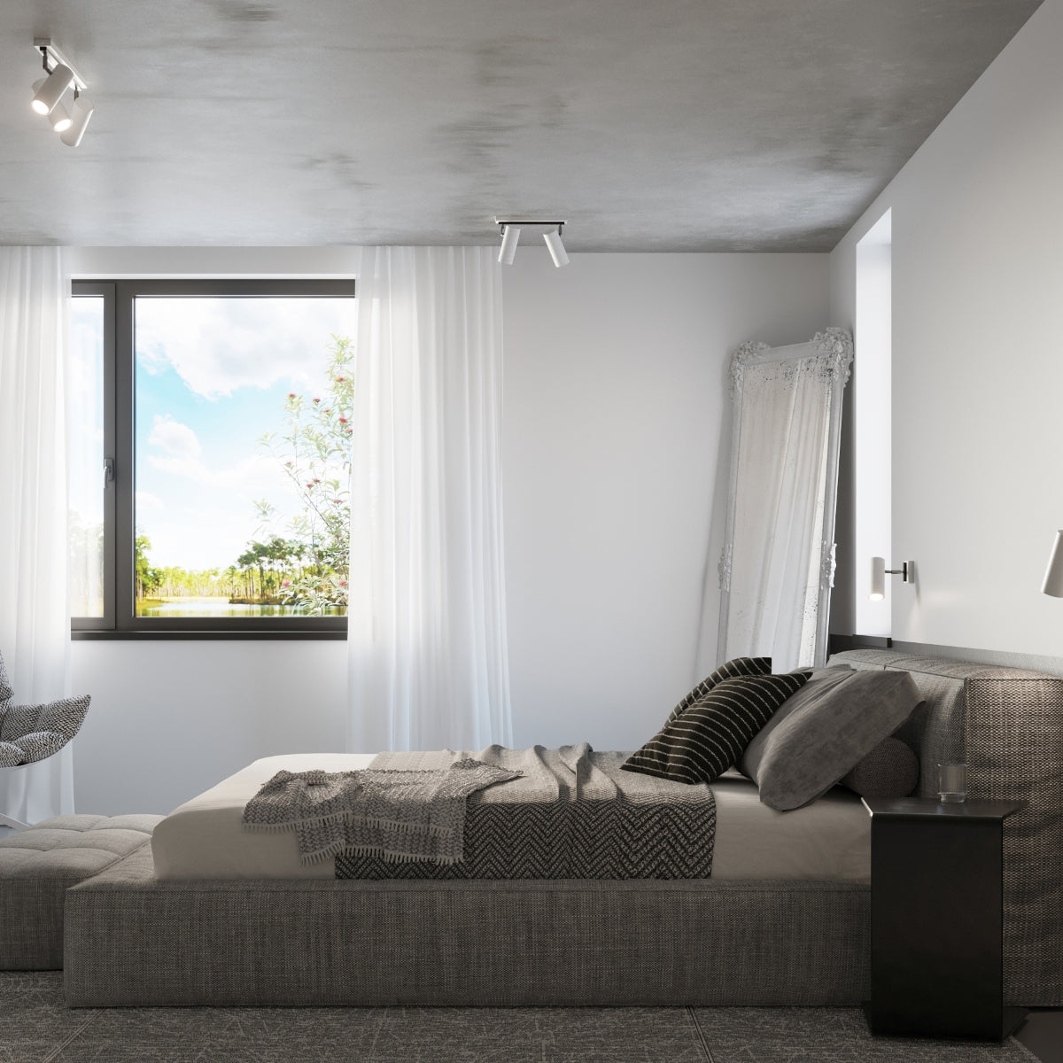 Loftslampe DIREZIONE 1 hvid - Billede 6